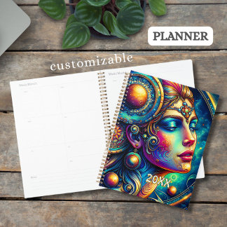 Goddess Colourful Head round Jewellery March -  Planner