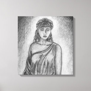 Goddess Drawing Canvas Print