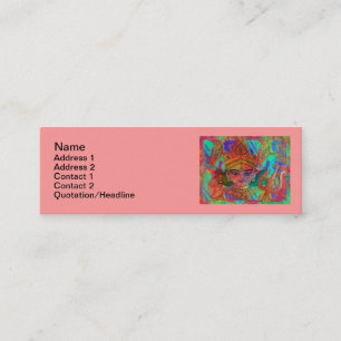 Goddess Durga2 Skinny 3"x1" Business Card