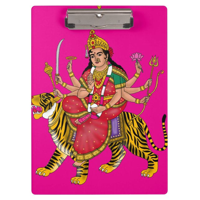 Goddess Durga  Clipboard (Front)