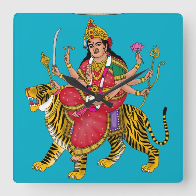 Goddess Durga Clock (Front)