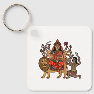 Goddess Durga Key Ring