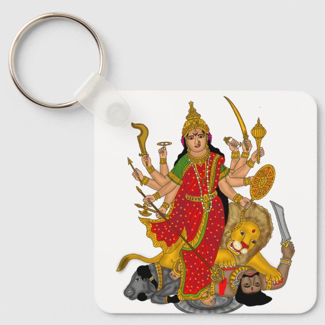 Goddess Durga Keychain (Front)
