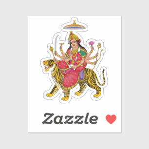 Goddess Durga Sticker