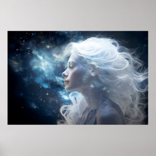 Goddess Enchanting Dream Fantastic Cosmic Wall Art