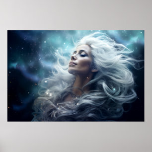 Goddess Enchanting Dream Fantastic Cosmic Wall Art