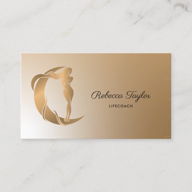goddess feminine life coach venus mystic witchy business card (Front)