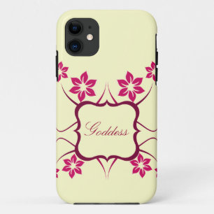 Goddess Floral BT iPhone 5 Case, Pink iPhone 11 Case
