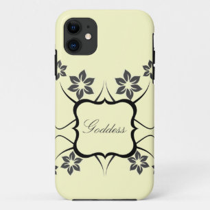Goddess Floral iPhone 5 BT Case, Dark Grey Case-Mate iPhone Case