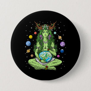 Goddess Gaia 7.5 Cm Round Badge