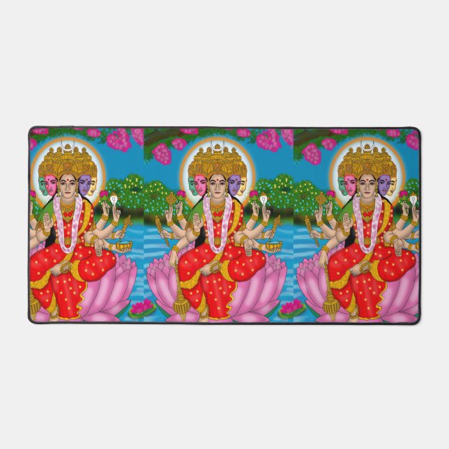 Goddess Gayatri  Desk Mat (Front)