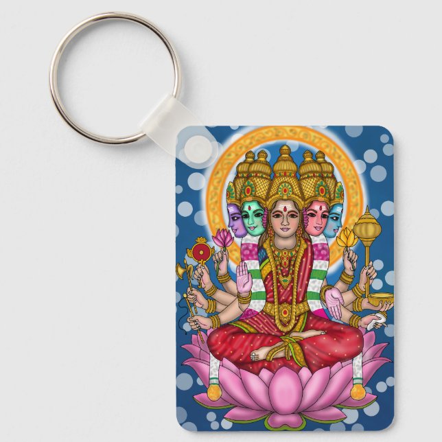 Goddess Gayatri Keychain (Front)