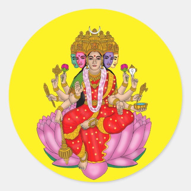Goddess Gayatri Sticker (Front)