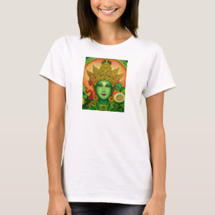 Goddess Green Tara's Face Spaghetti String Top