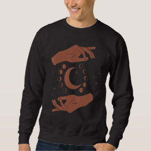 Goddess Healing Hands Moon Light Worker Sweatshirt