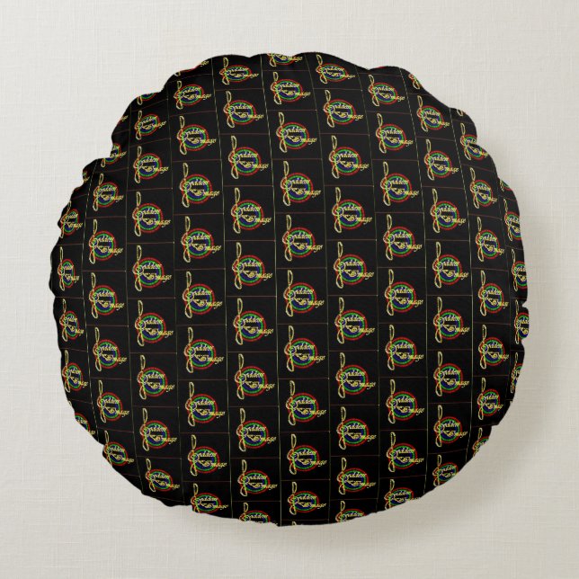 Goddess Image Round Pillow (Front)