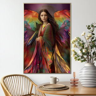 Goddess Iris Messenger Of The Gods Rainbow Purple Poster