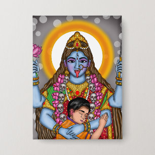 Goddess Kali Button
