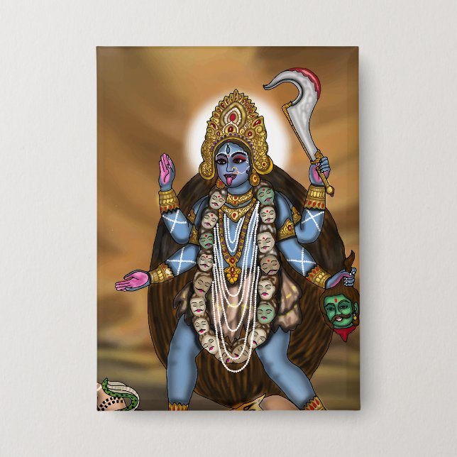Goddess Kali Button (Front)