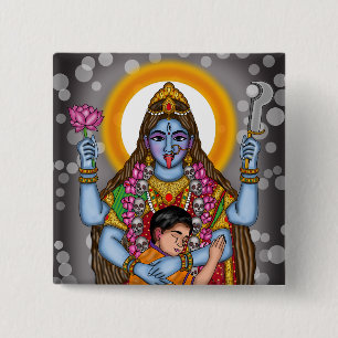 Goddess Kali Button
