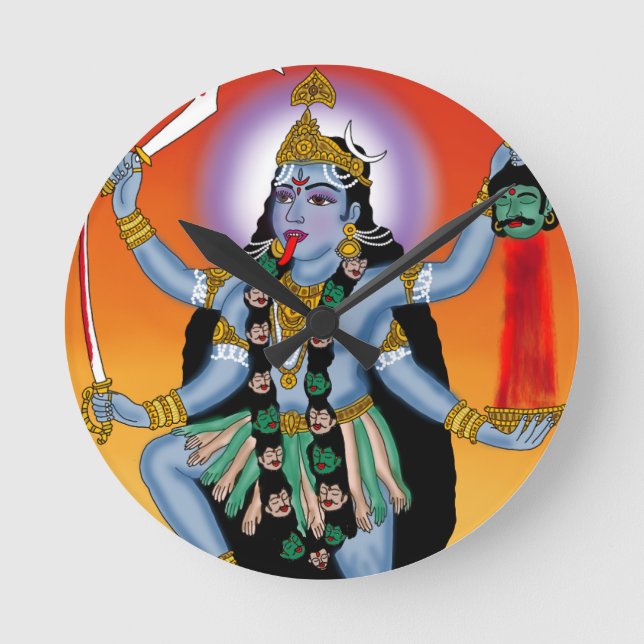 Goddess Kali Clock (Front)