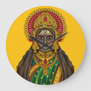 Goddess Kali Face Wall Clock