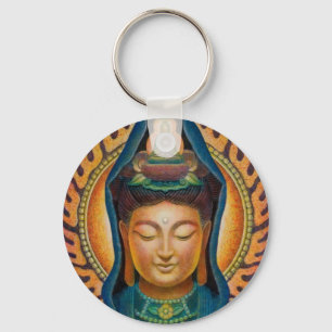 Goddess Kuan Yin's Flame Key Ring