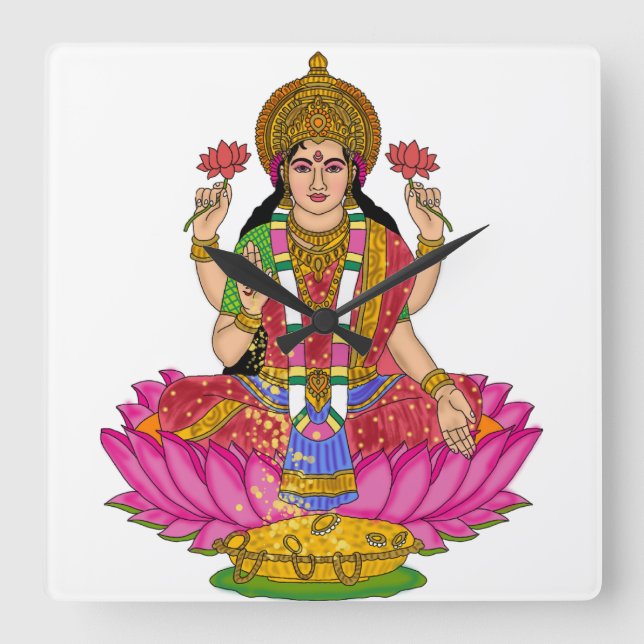 Goddess Lakshmi Clock (Front)