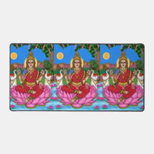 Goddess Lakshmi  Desk Mat