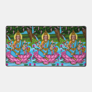 Goddess Lakshmi Desk Mat