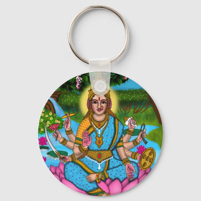 Goddess Lakshmi Keychain (Front)