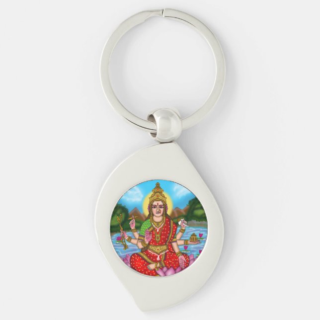Goddess Lakshmi Keychain (Front)