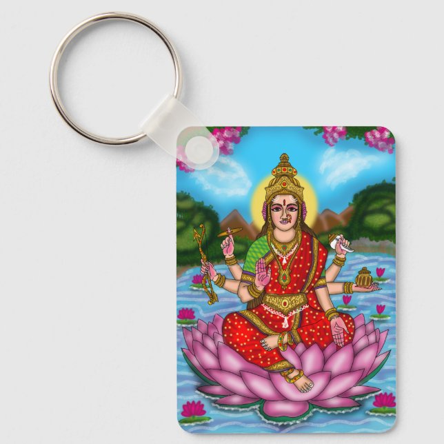 Goddess Lakshmi Keychain (Front)