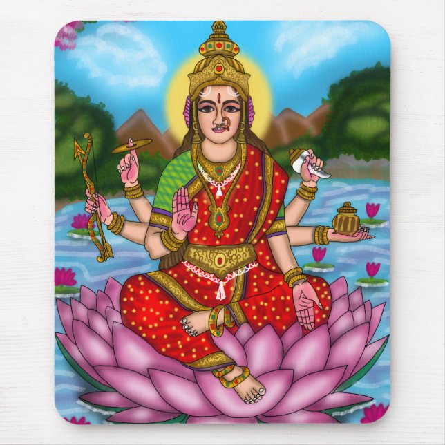 Goddess Lakshmi Mouse Pad (Front)