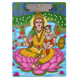 Goddess Lakshmi notebook Clipboard