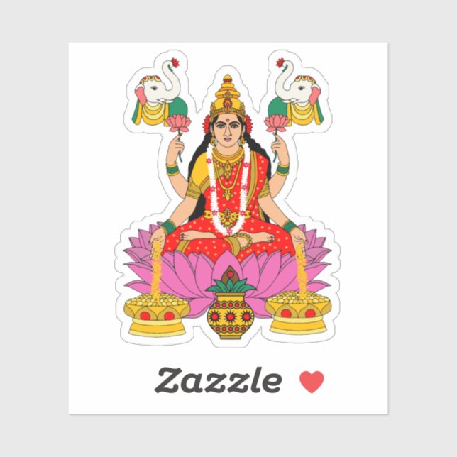 Goddess Lakshmi Sticker (Sheet)