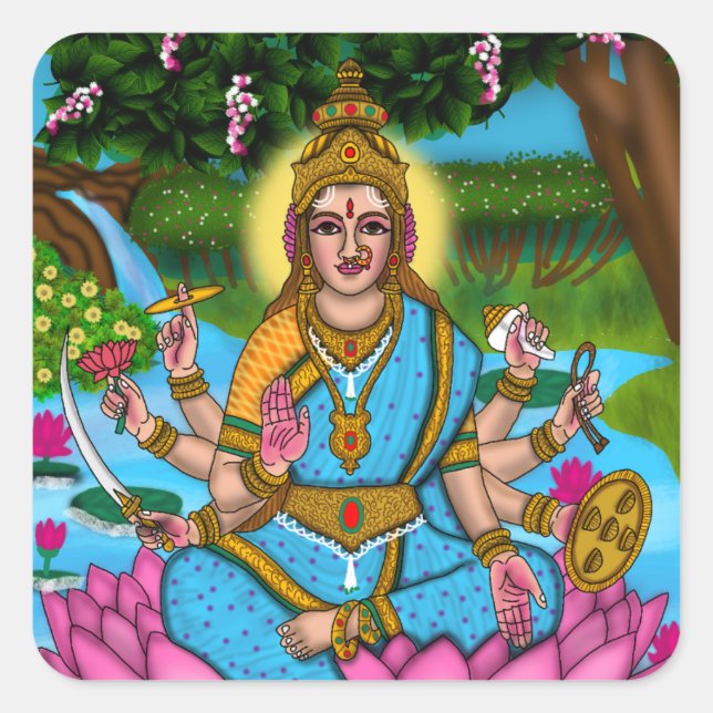 Goddess Lakshmi Sticker (Front)