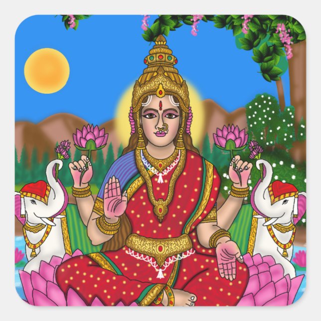 Goddess Lakshmi Sticker (Front)