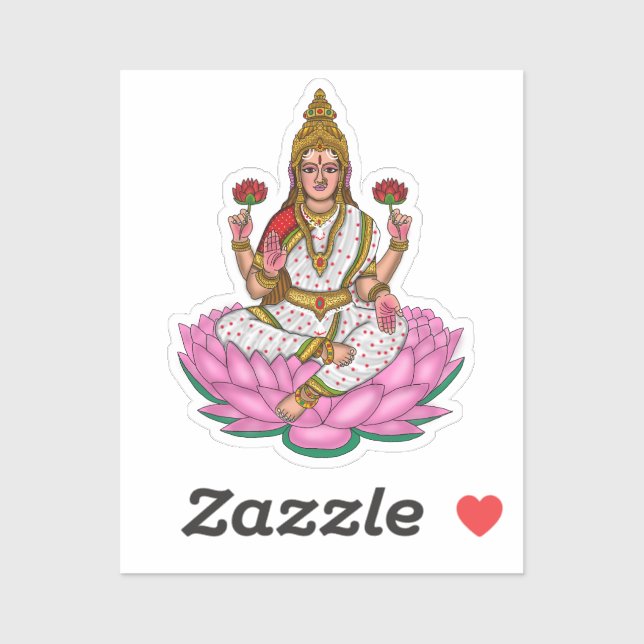 Goddess Lakshmi Sticker (Sheet)