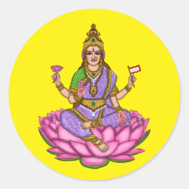 Goddess Lakshmi Sticker (Front)