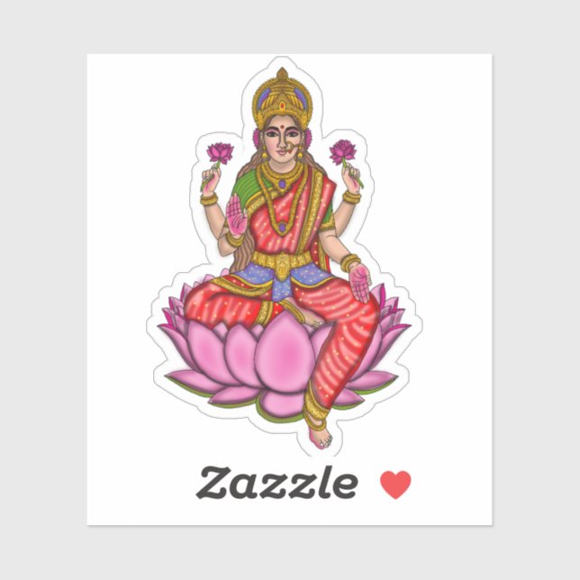 Goddess Lakshmi Sticker (Sheet)