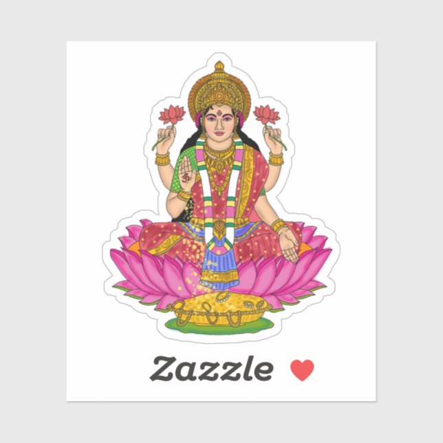 Goddess Lakshmi Sticker Pack (Sheet)