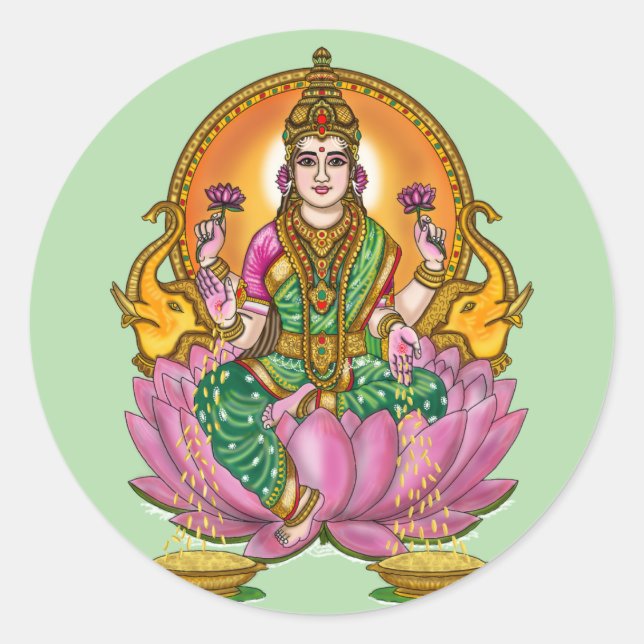 Goddess Lakshmi Stickers (Front)