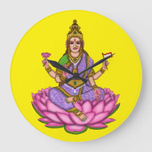 Goddess Lakshmi Wall Clock