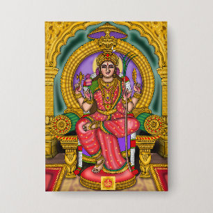 Goddess Lalita Tripurasundari Button