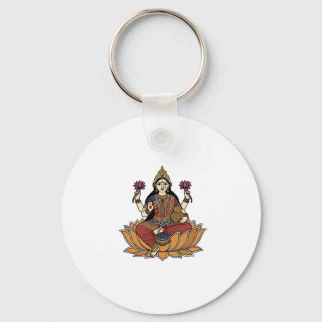 Goddess Laxmi Key Ring (Front)