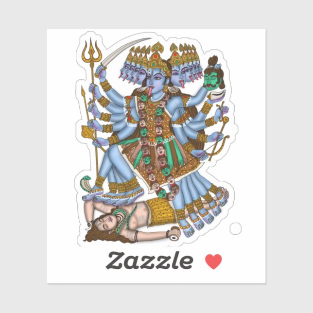 Goddess Mahakali Sticker (Sheet)
