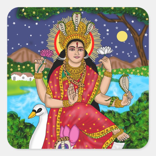 Goddess Mansa Devi Stickers (Front)