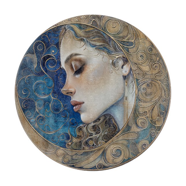 Goddess Moon Cutting Board (Front)