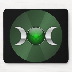 goddess moon symbol mouse pad